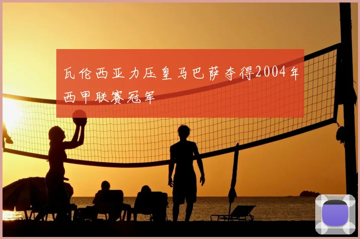 瓦伦西亚力压皇马巴萨夺得2004年西甲联赛冠军